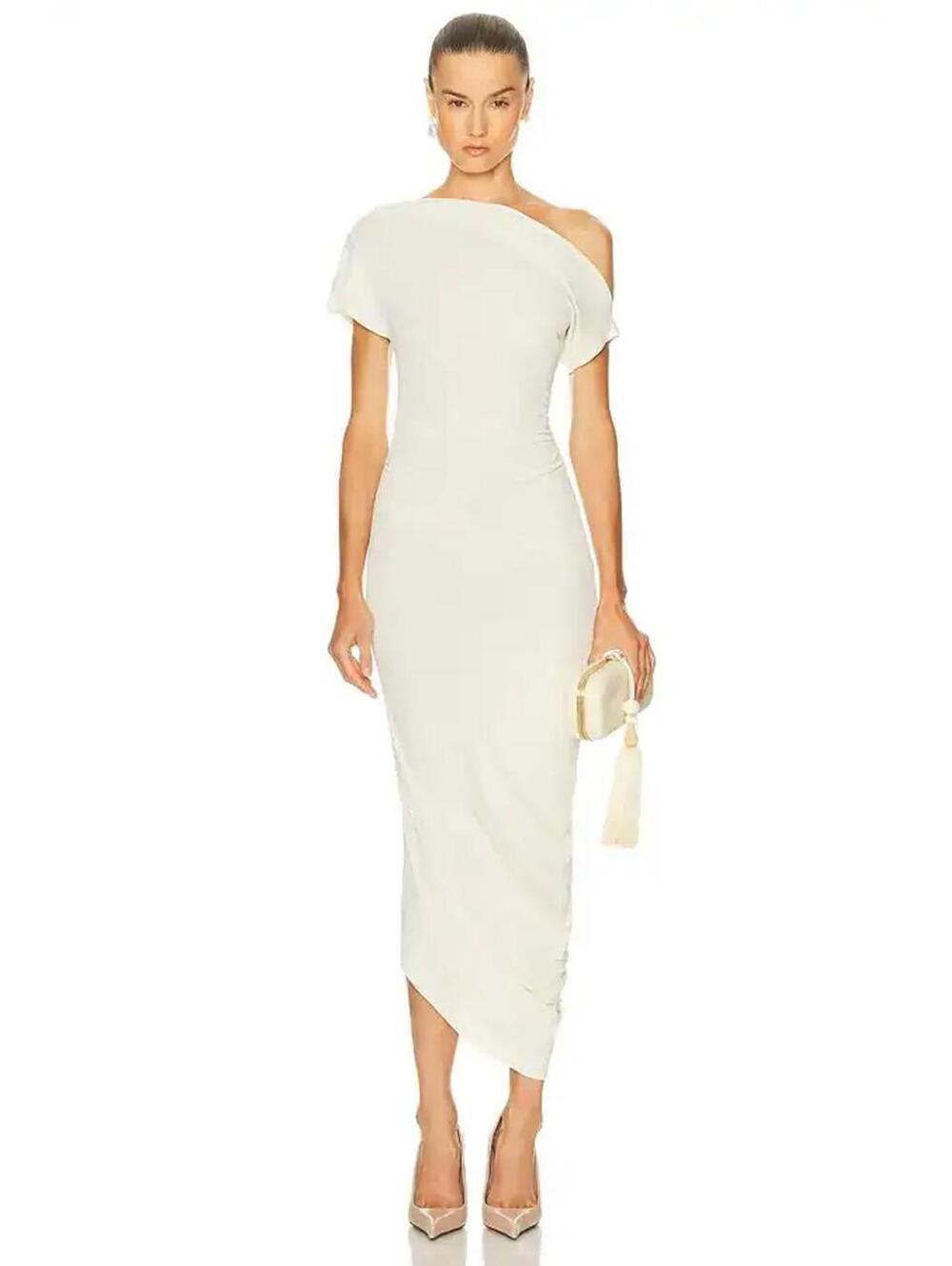 EAVES  Lian Twist Midi Dress maxi new with flaw